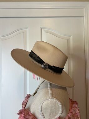 WYETH Wool Felt Panama Hat in Cream